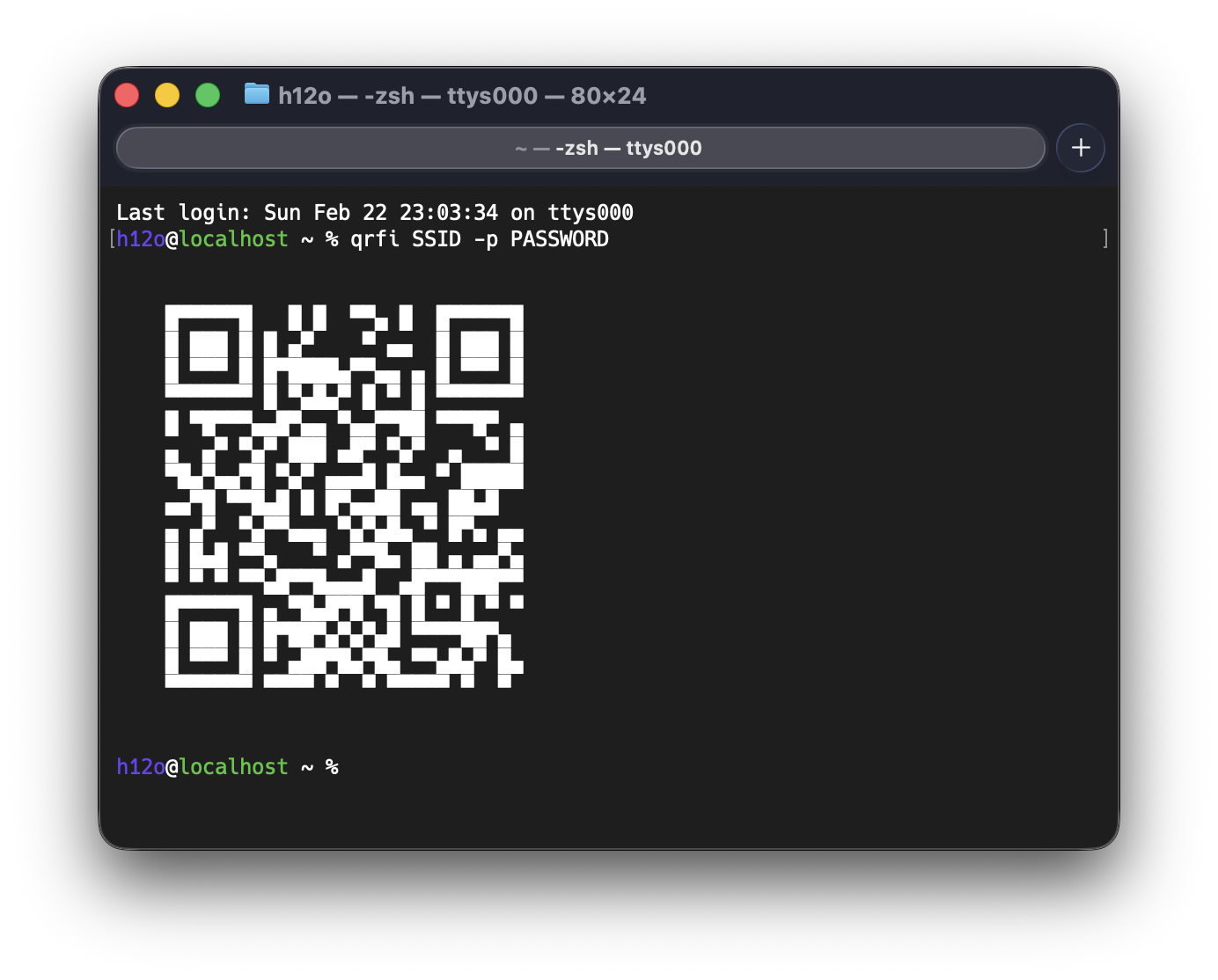 Terminal (Dark Mode)